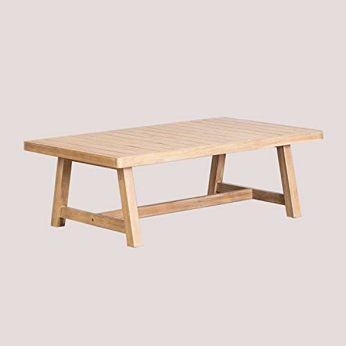 SKLUM Rechteckiger Outdoor Couchtisch aus Akazienholz (130x75 cm) Dubai Akazie Braun