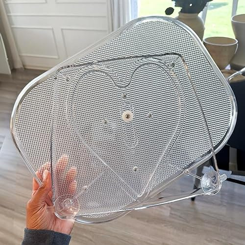 kinkaivy Lazy Susan Turntable Organizer for Fridge, 15.67'' Clear Rectangular Fridge Organizer Storage, Lazy Susan for Cabinet, Table, Pantry, Kitchen, Countertop