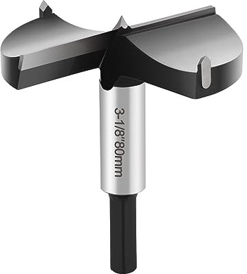 Broca Forstner de 80 mm, broca Forstner con vástago hexagonal, broca para madera, broca para madera, madera dura