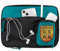 Harry Potter Tablet Mini Case Tech Bag Organiser - Small Electronics Organiser Pouch for Travel - Harry Potter Merchandise