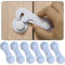 RYMAUP® Pack de 6 cierres de seguridad para armarios y cajones, cinta adhesiva fuerte, sin agujeros, duradera, color blanco, ideal para muebles, cocina, puerta de armario