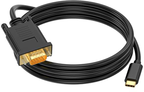 Seefeful USB C to VGA 3 Feet Cable, USB Type-C to VGA Cable [Thunderbolt 3/4 Compatible] with iPhone 15 Pro/Max, MacBook Pro/Air 2023, iPad Pro, iMac, S23, XPS 17, Surface Book 3 and More