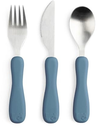 Sebra 3er Set Kinderbesteck, Interior, Farbe:Dunkelblau