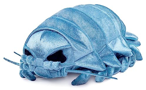 Tiny Heart Plüschtier Riesen-Isopod weiches Plüschtier Spielzeug Realistische Bathynomus giganteus Simulation für Kinder Sea Life Lovers Meeresbiologie Ozean Blau 20''