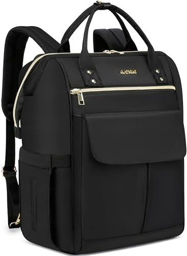 Cafele Mochila convertible para hombres y mujeres, mochila escolar para niños y niñas adolescentes, mochila espaciosa grande, mochila para computadoras portátiles de trabajo de 17,3 pulgadas, negra
