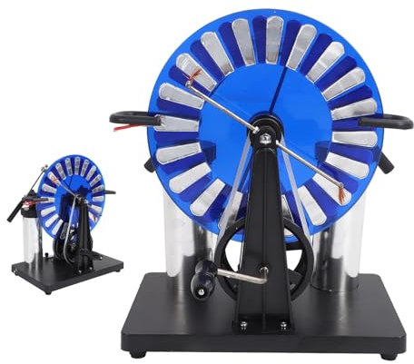 Generador Electrostático, Motor de Inducción Electrostática Manivela de PVC Generador de Electricidad Estática de Descarga de Chispa con Robots Industriales Pequeños