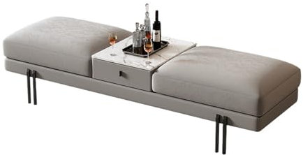 Sitzbank für Schlafzimmer Aufbewahrungsbank am Bettende for das Schlafzimmer, gepolsterte Metallbank mit Samtbezug, Fenstersitz, Kamin, Spielzeugaufbewahrungsbank mit Schublade for Schlafzimmer und Wo