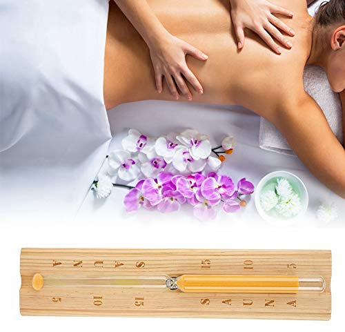 Sauna-Sanduhr, Sanduhr, Countdown-Uhr, 15 Minuten, Zeitmessung, Sanduhr, Holz-Saunaraum, Sauna-Zeitnehmer, Sauna-Timer, Holz-Saunauhr, Lavendel, Sauna-Dekor, 30 Cm