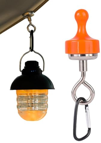 Ganci magnetici per tende da sole – Magnete al neodimio con gancio | Gancio magnetico multifunzionale | Moschettone da da esterno robusto, ganci magnetici per campagne
