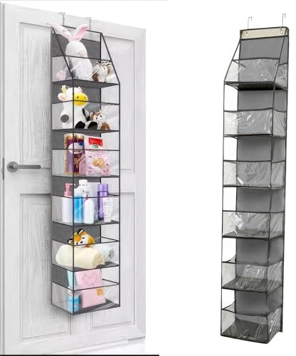 Organizador Para Puertas, Estantes Colgantes Con 6 Bolsillos Transparentes, Almacenaje En El Dormitorio Para Ropa Juguetes De Peluche Snacks Monederos Toallas