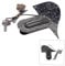 JOINPAYA Ply Loaded Pickguard Assembly Set for Mandolin Guitar Black Scratch Plate Volume Tone Control Knobs High-output Low-noise Pickups