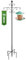 UMavlesFrd Gancho pastor jardín para pajarera, 193 cm, tubo de 1,9 cm de grosor, doble gancho de mariposa con 5 varillas de pastor