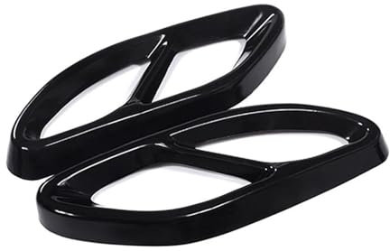YSQOFDNFD Endrohr Endstuck Auspuffblende Für Mercedes Für Benz A-Klasse W176 B-Klasse W246 W212 W213 W205 X253 C180 C200 Endrohr Auspuff Schalldämpfer(Schwarz)