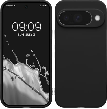 kwmobile Custodia Compatibile con Google Pixel 10 Cover - Back Case per Smartphone in Silicone TPU - Protezione Gommata - nero matt