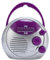 Radio de Ducha a Prueba de Agua IPX4, Radio Portátil Am FM con Sonido Transparente, para Baño, Cocina, Al Aire Libre, Baterías Alimentadas