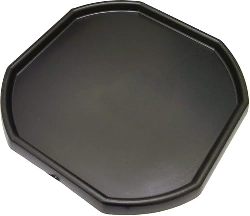 Unibos | Heavy Duty Children Kids Black Octagonal Small 70x70cm Mixing Plastic Tray For Messy Play Toy Sand Pool Pit Water Game Garden Beach Indoor Outdoor Activity