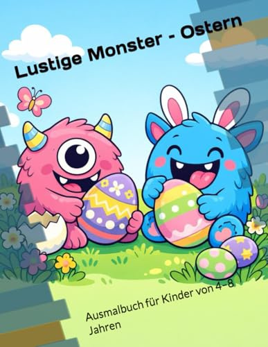 Lustige Monster – Ostern: Comic-Ausmalbuch für Kinder von 4–8 Jahren