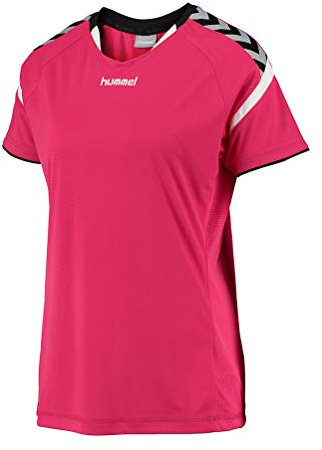 Hummel Damen AUTH. CHARGE Short Sleeve POLY JERSEY WO Trikot, Bright Rose, XS