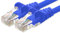 1aTTack.de 0,25m Cavo di Rete blu - 1x - Cat.6 Ethernet Gigabit Lan RJ45 10 100 1000 Mbit s - Cavo Patch UTP compatibile con Cat.5 Cat.5e Cat.7 Cat.8 - blu - 1x - 0,25m