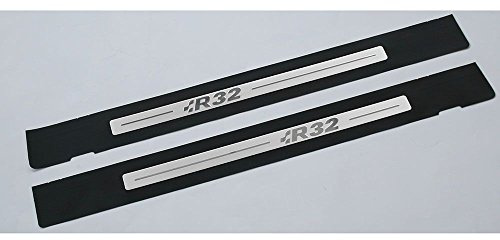 Original Golf 4 (1J) R32 Einstiegsfolien Set *** 2-Türer *** Tuning Einstiegsleisten Trittleisten Schutzfolie schwarz silber