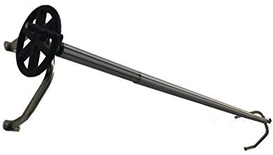 International Pool Protection Teleskop in Schlauchaufroller Stahl Inox. mit Wandhalter Max. 5.50 Metros en 102mm