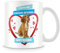 MUGGZ I Love My Cocker Spaniel Dog Mug - Personalised Gift - Customise with Name - Blue