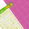 Schneidematte Set A1 (60x90cm) Pink, selbstheilend inkl. Rollschneider und 1x Altera Universal-Lineal 60x15cm, Patchwork- Quilt, Rollschneider-Lineal Gelb