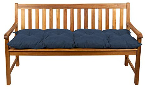 Gutekissen® Bankauflage Stuhlkissen Hollywoodschaukel Garten LS (150x40, Dunkelblau)