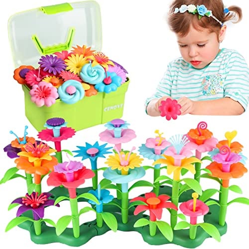CENOVE Birthday Toys Gifts for 3 4 5 6 Years Old Boys Girls,Upgrade DIY Building Blocks Stacking,STEM Educational Kids Toys Preschool Kindergarten Arts and Crafts Toy Easter Basket Stuffers