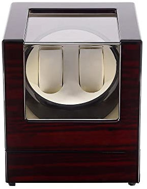 Uten Automatic Watch Winder Box, Watch Winder Wooden for 2 Watches, Automatic Watch Storage Box, 2 Modes Portable Classic