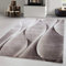 Carpetsale24 Teppich Wohnzimmer Moderne Ombre Design Braun-Beige-Creme 80 x 150 cm - Kurzflor Schlafzimmer Pflegeleicht Weich - Flauschig Waschbar für Esszimmer Küche Läufer Flur