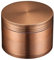 LIHAO Grinder Crusher 4-Teiliges Set Mühle Zinklegierung mit Pollen Scraper für Spice Kräuter Gewürze Herb (Mini 5 x 3,5 cm, Rot Bronze)