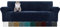 MAXIJIN Dicker Samt Extra große Sofabezüge 4-Sitzer Super Stretch Rutschfester übergroßer Sofabezug für Hunde Cat Pet 1-teiliger XL-Sofabezug elastischer Möbelschutz (4 Sitzer, Navy Blau)