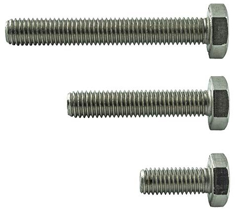 M3 x 12 mm (100 unidades) Tornillos hexagonales con rosca completa – Acero inoxidable VA A2 V2A – Tornillos de máquina – Tornillos roscados inoxidables – DIN 933 – ISO 4017 | AGBERG