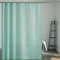 Furlinic Tenda da doccia resistente alla muffa e impermeabile Tende da bagno ampie lavabili in poliestere menta con nastro di peso 12 ganci per sala umida 200x240 cm.