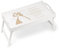 Maverton Tavolino da Letto per Colazione Personalizzato a Laser - Tavolo Pieghevole Bianco - Vassoio Multifunzione - idee regalo per anniversario, matrimonio - Sposi