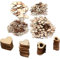 DRERIO 500 Stück Klein Holzherzen für Basteln Hochzeit Deko, Holzscheiben Deko zum Basteln Gemischt Größen Holz Herzen Scheiben für Weihnachten Tischdeko Bilderrahmen Deko DIY Handwerk