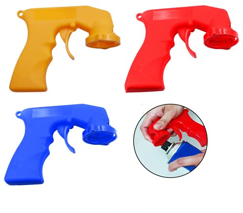 3 Stück Sprühfarbe Trigger Griff, Sprühdose Sprühgriff Sprühdose Griff Sprühdose Sprühadapter Farbe Aerosol Dose Aerosol Werkzeug Sprühdose Trigger Griff
