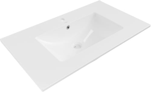 Mexen Atena Einbauwaschbecken in die Arbeitsplatte 80 x 46 cm weiß