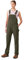 Dickies Women's Relaxed Fit Bib Overalls Shortalls, Rinsed Moss Green, Medium