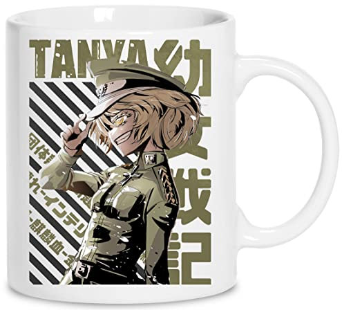 Youjo Senki - Tanya Degurechaff Keramik Weiß Tassen Kaffeebecher Cup Mug