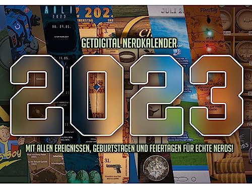getDigital Nerdkalender 2023 - Monatskalender für Geeks und Nerds - A3 Querformat
