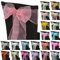 Trimming Shop 50pcs Dusty Rose Organza Sashes for Chairs Wider Sash Fuller Bow Chair Cover Bow Sashes for Wedding, Birthday, Reception, Anniversary Party Decoration, 17x280cm