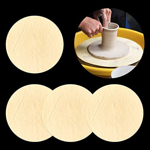 YWNYT 4 runde Ton-Wurftuch, 32 cm, Keramik, Töpfer, Keramik, Werkzeug, Trimmen, Schlamm-Werkzeuge, 4 Stück