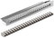 deleyCON SET 24 Ports CAT7 Panneau de Brassage Panneau de Distribution Modulaire 1 U Installation en Rack 19 + 24x Modules Keystone CAT 7 Réseau LAN RJ45 10 Gbit/s 600 MHz Câble D'installation Gris