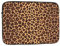 Housse pour ordinateur portable 10 en tissu Oxford de qualité supérieure résistant aux chocs avec motif léopard