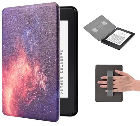 Étui Kindle 11e génération 2022 avec étui Magnétique pour Liseuse Kindle 6 , Étui Légers pour Enfants avec Fonction Veille/Réveil Automatique et Dragonne Smart Cover