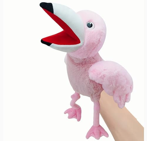 LOMTRATS Vogel-Handpuppen für Kinder, Kleinkinder, einschließlich Papageien, Pfauen usw. mit beweglichen offenen Mündern, perfekt zum Geschichtenerzählen,Geburtstagsgeschenke