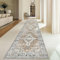 Homcomodar Distressed Läufer Teppich für Flur 80x300cm Vintage Flur Runner Teppiche Waschbare Boho Kitchen Runner Teppiche für Entryway Wäsche Daneben