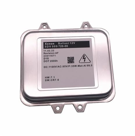 VAAKLM Kompatibel Mit Opel Für Astra J Für Insignia Xenon-HID-Scheinwerfer-Vorschaltgerät-Steuergerät-Modul 5DV009720-00 5DV 009 720 00 1232335 5DV00972000 Vorschaltsteuergerät